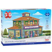Eurographics - Casse-tête 3D bâtiment librairie - 1389 pièces-Carton recyclé
