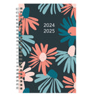 Blueline - 2024-2025 13-mois agenda académique hebdomadaire/mensuel - 8 po x 5 po - Collection Blossom assortie - Anglais-Calendrier mensuel au début de chaque mois