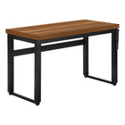 Monarch Specialties - 7675 Bureau 48 po L - Hauteur Adjustable Noyer/Metal Noir-Peut être utilisé comme bureau d'ordinateur ou table d'écriture, ce bureau pour travailler debout est parfait pour les espaces limités et peut être ajusté de 29,5 pouces à 48 pouces de hauteur.