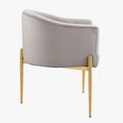 Modway - Savour Touffe Performance Velvet Chaise d’accent - Gris clair-Rembourrage en mousse dense