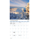 DateWorks - Calendrier Mural 16 Mois 2025 Québec - 12 po x 12 po - Bilingue-Scénique