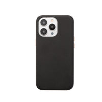 General Supply Goods + Co Vegan Leather Case with Metallic Buttons and MagSafe Compatible for iPhone 13/13 Pro - Black-Pour iPhone 13/13 Pro