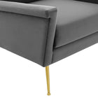 Modway - Chesapeake Performance Velvet Fauteuil - Gris or-Capacité de poids en fauteuil : 300 lb