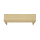 Manhattan Comfort - Console moderne Linda à 3 tiroirs - Chêne naturel-Garantie limitée du fabricant de 30 jours