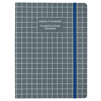 General Supply Goods + Co - Planificateur hebdomadaire - Bleu-Planificateur hebdomadaire couvrant une période de 18 mois