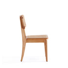 Manhattan Comfort - Lot de 2 chaises de salle à manger Giverny 18,11 po style industriel chic - Nature-Hauteur d’assise : 44 cm avec une capacité de poids de 125 kg