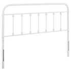 Modway - Sage Métal Tête de lit complète, Blanc-Tête de lit complète en métal