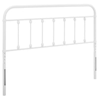 Modway - Sage Métal Tête de lit complète, Blanc-Tête de lit complète en métal