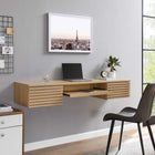 Modway - Render Fixation murale Bois Bureau - Chêne-Conception murale