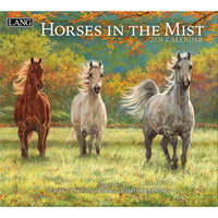 Lang - 2026 Chevaux Dans La Brume Calendrier Mural Deluxe Mensuel - 30,5 cm l x 30,5 cm H - Anglais-12 images en couleur (janvier - décembre 2026)