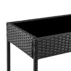 Manhattan Comfort - Ensemble de conversation moderne Noli pour patio, 4 personnes, avec table basse - Noir et gris - Ensemble de 4-10