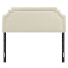 Modway - Magnolia Tissu rembourré Tête de lit Queen size - Écru-Positions de montage ajustables