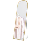 HOMCOM - Miroir pleine longueur - 50 po l x 161,5 po H - or-HD, antidéflagrant pour des reflets plus clairs et plus sûrs 