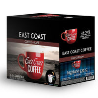 East Coast Coffee - Highland Grog, noisette, 24 capsules K-Cup, recyclable-24 capsules par boîte