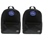 BAZIC Products - Sac à dos basique, 16 po, noir, paquet de 2-Un grand compartiment principal et un petit compartiment avant avec fermeture éclair