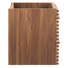 Modway - Render Support mural de 24" Armoire de toilette de salle de bain (lavabo non inclus) - Noyer-MDF et panneau de particules