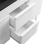 Modway - Render 48" Meuble de salle de bain à double lavabo - Blanc Noir-Bassin à double évier en céramique