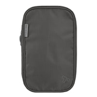 Travelon - Trousse de toilette compacte suspendue - Charcoal-Deux compartiments avec une poche zippée sur le dessus, idéale pour les petits objets tels que les peignes et les rasoirs