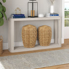 Hudson&Canal - Console Stellan 52" L - Blanc aulne-Caractéristiques assemblage facile