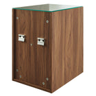 Modway - Render Évier double mural de 62" Vanette de salle de bain - Blanc noyer-Matchs non inclus