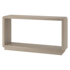 Hudson&Canal - Console rectangulaire Lonni 55 po - aulne blanc-Le plateau et l'étagère inférieure supportent chacun un poids maximal de 22,7 kg (50 lb)