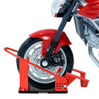 HOMCOM - Cale de roue pour motocyclette-Cadre métallique robuste supportant jusqu'à 990 lb (450 kg)
