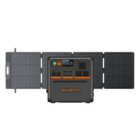 Bluetti - Centrale électrique portable Premium Series AC240P et panneau solaire SP200L-Puissance haute capacité : Avec une capacité de 2 073,6 Wh et une sortie de 2700 W, le AC270P offre une puissance impressionnante pour garder les appareils complètement chargés toute la journée !