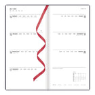 Letts - 2026 Agenda hebdomadaire Woodland - 6-7/8 po x 3-1/8 po - Navy - Multilingue-Couverture semi-flexible avec motif embossé