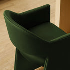 Modway - Talia 37 pouces Cuir végane Tabouret de comptoir - Vert mousse-Larges accoudoirs angulaires