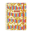 Orange Circle - Studio 2025 Agenda à trois onglets Bons moments - 9,60 po x 7 po - Couleur assortie-Doté de trois feuillets intercalaires avec des pochettes intérieures