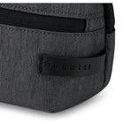 Bugatti - Madison Sac banane porte-monnaie - Gris-Fermetures éclair invisibles avec tirettes en ruban PU