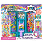 Rainbow Loom - Fluff Kit de bracelet - 600 élastiques - 16 breloques - 25 perles- Le Fluff Kit comprend 600 bandes duveteuses