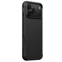 PITAKA - Coque de protection de qualité militaire pour iPhone 17 Pro - Noire-Fibre d’aramide de qualité aérospatiale pour la solidité et le style