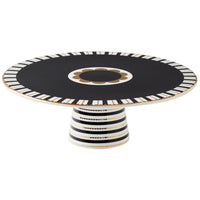 Maxwell & Williams - Noir Régence Support à Gâteaux à Pied Rond - 28 cm-Lavage des mains recommandé