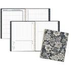 Cambridge – Agenda hebdomadaire/mensuel 2027 grand format – 11 1/4 po H x 9 po l – Denim Blooms – bilingue-12 mois de planification hebdomadaire/mensuelle