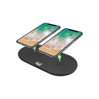 Adesso - chargeur sans fil rapide double 15W Qi -Recharge sans fil rapide 15 W avec protection contre la surcharge