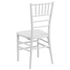 Flash Furniture - Chaise Chiavari empilable de la série HERCULES PREMIUM en résine blanche-Finition blanche