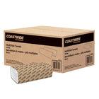 Coastwide Professional - Essuie-tout en papier à plis multiples - 250 feuilles - Blanc - Paquet de 16-Une épaisseur (1 pli)