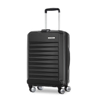 Samsonite - Quest-X Valise De Cabine Spinner Extensible - 21.5 po - Noir-Fabriqué en polycarbonate, un matériau très résistant aux chocs, solide et léger