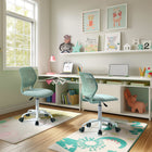Chaise de Bureau pour Adolescent Homy Casa – Turquoise-Capacité de 265 lb