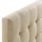 Modway - Emily Tissu rembourré Tête de lit Queen, Beige-6