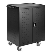 Luxor - Chariot de recharge CA pour 32 appareils – ordinateurs portables/Chromebooks (jusqu’à 17 po, avec minuterie)-Charge, stocke et transporte jusqu’à 32 ordinateurs portables ou Chromebooks (16 par étagère)