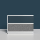 Luxor - Mur modulaire 70 x 48 - Extension de cadre gris large, fenêtre givrée, PET gris frais-Améliore la diffusion de la lumière tout en réduisant les distractions