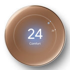 Google - Nest Learning Thermostat (4th gen) avec capteur de température Nest (2e génération) - Or Poli-La Climatisation naturelle est développée pour analyser les incidences de la température extérieure sur votre domicile (comme lorsqu'il se réchauffe quand il fait beau)1. Elle coupe ensuite votre système en conséquence pour vous aider à réaliser des économies