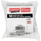 Staples® - Onglets pour chemises suspendues, 3 1/2 po, transparents-Incolore