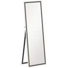 HOMCOM - Miroir pleine longueur sur pied à poser contre le mur - 21 po l x 64 po H - gris-Grand miroir de 64 po x 21 po (162,6 x 53,3 cm) offrant une réflexion complète du corps entier 