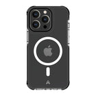 AXS - PROShield Plus etui transparent compatible avec MagSafe teste contre les chutes pour Apple iPhone 13 Pro, Noir-Fabrique avec un revêtement anti-UV et anti-jaunissement