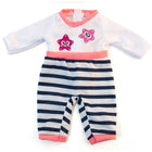 Miniland - Vêtements de poupée - convient aux poupées de 12-5/8 pouces - Pyjama saumon pour temps froid-Pour poupées de taille 12 5/8 pouces.