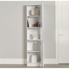 South Shore - Arum - Armoire de rangement étroite 2 portes - Blanc solide-Matériau: Panneaux de particules laminés