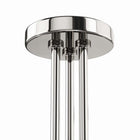 Modway - Stellar 3-Lumière Lumière de plafond semi-encastrée - Nickel poli à l’opale-Ampoules non incluses